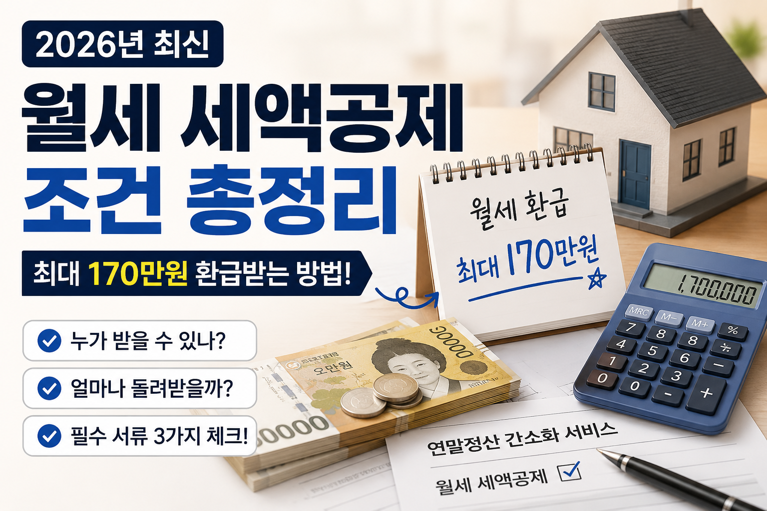 2026 월세 세액공제 조건 총정리 대표 이미지