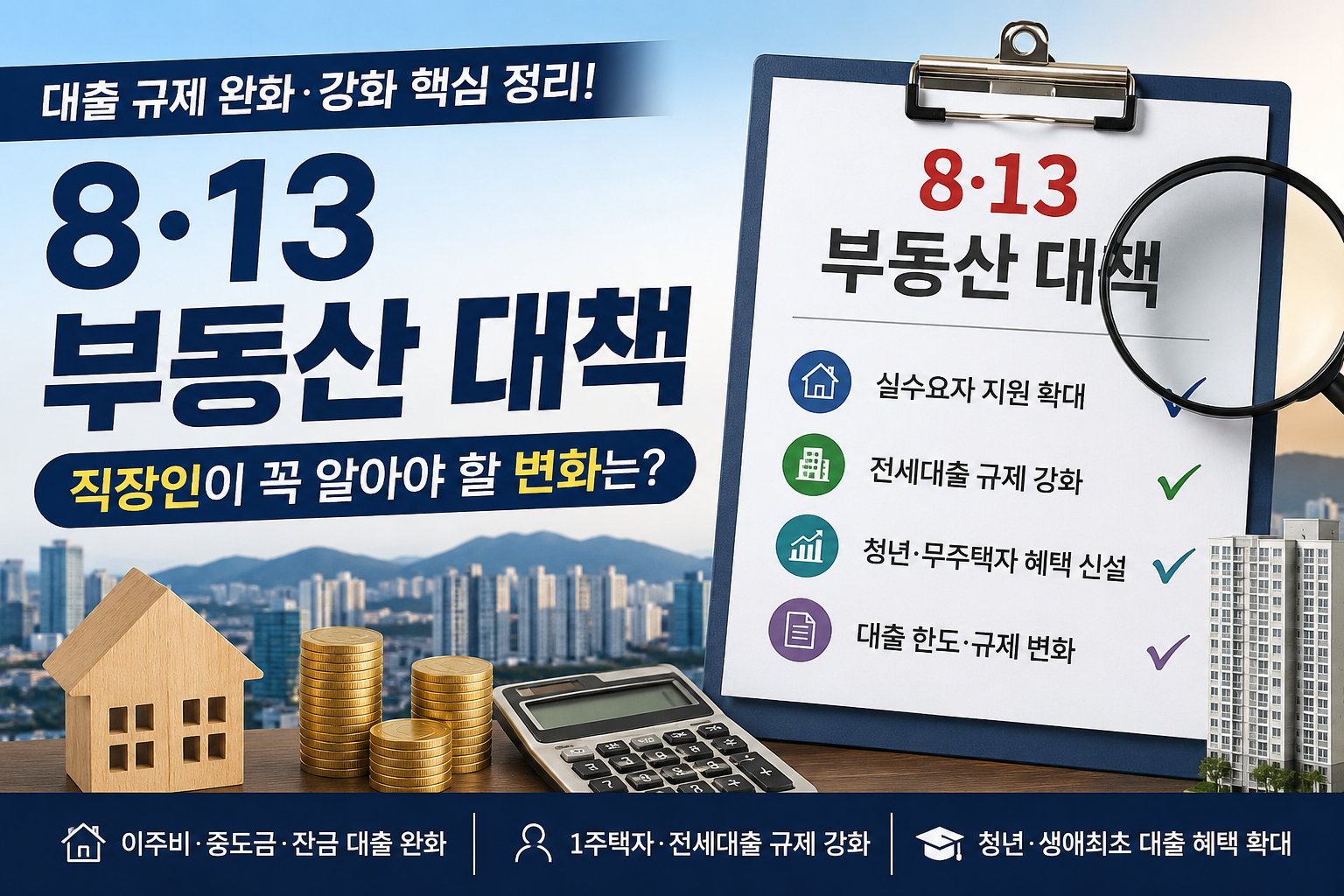 2026년 8·13 부동산 대책 대출 규제 핵심 정리