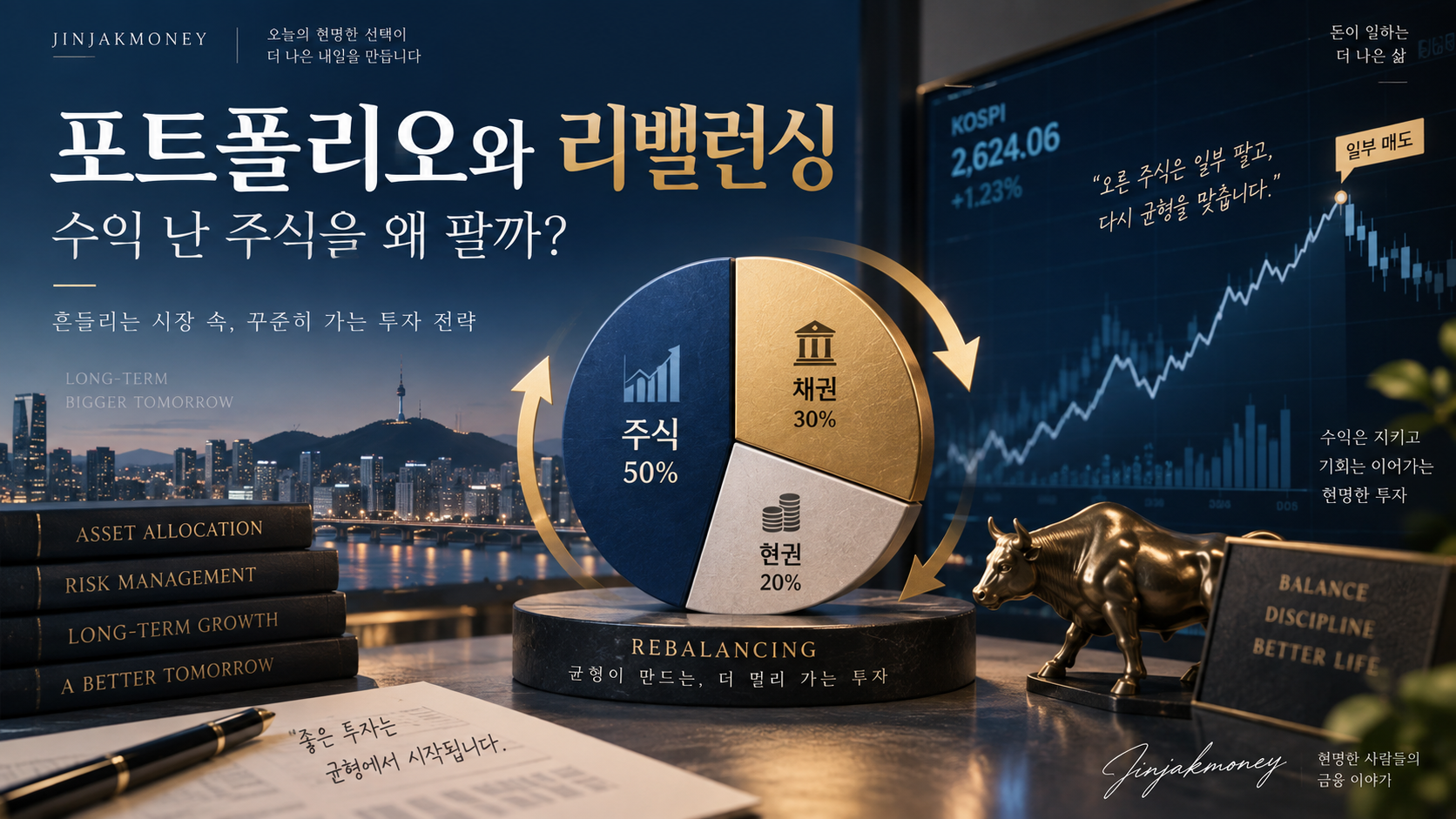 주식·채권·현금 자산배분으로 설명하는 포트폴리오 리밸런싱